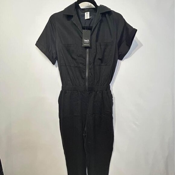 SMASH & TESS (the KIMI overalls) new with tags size x-small. Black. Super soft! - Picture 1 of 12